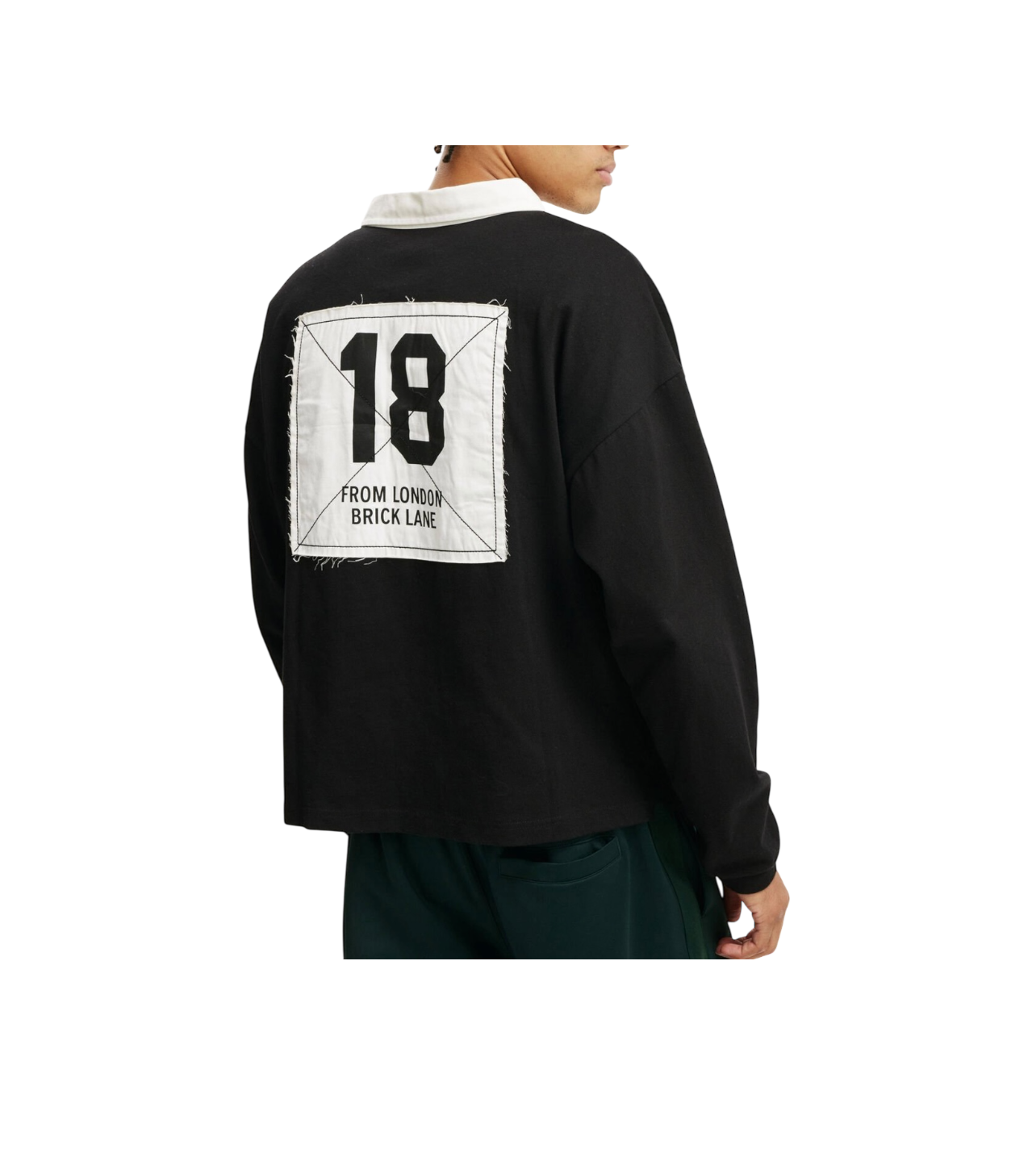 London Black Polo L/S