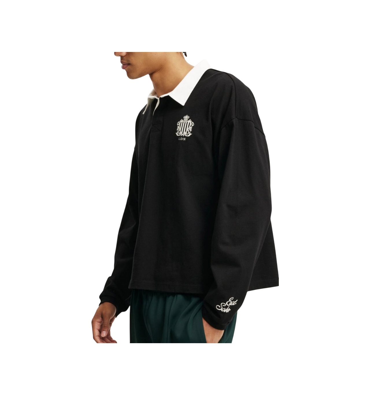 London Black Polo L/S