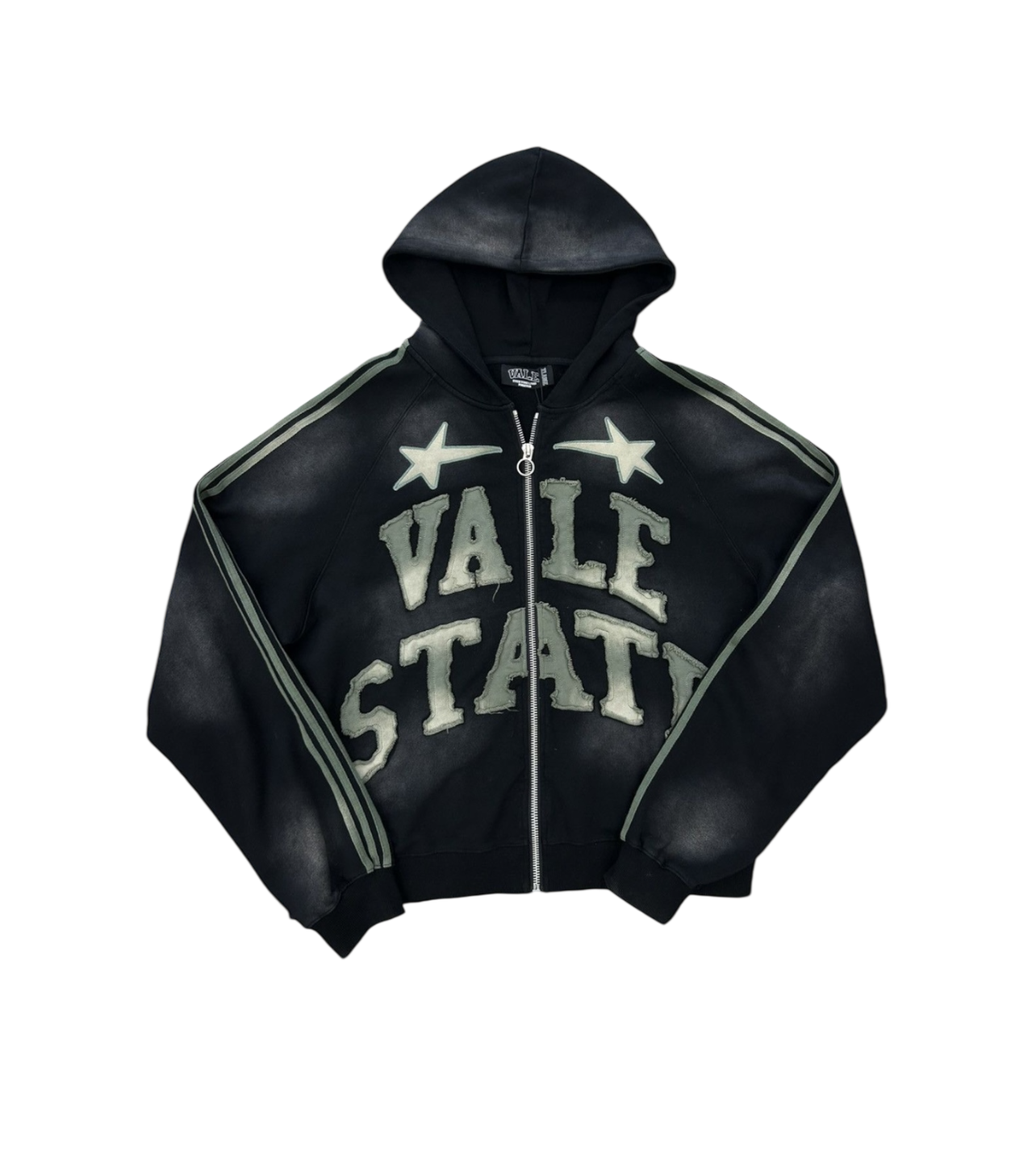 Vale State Zip Up Black/Green