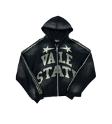 Vale State Zip Up Black/Green