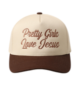 Pretty Girl Love Jesus Hat Brown