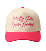 Pretty Girl Love Jesus Hat Pink