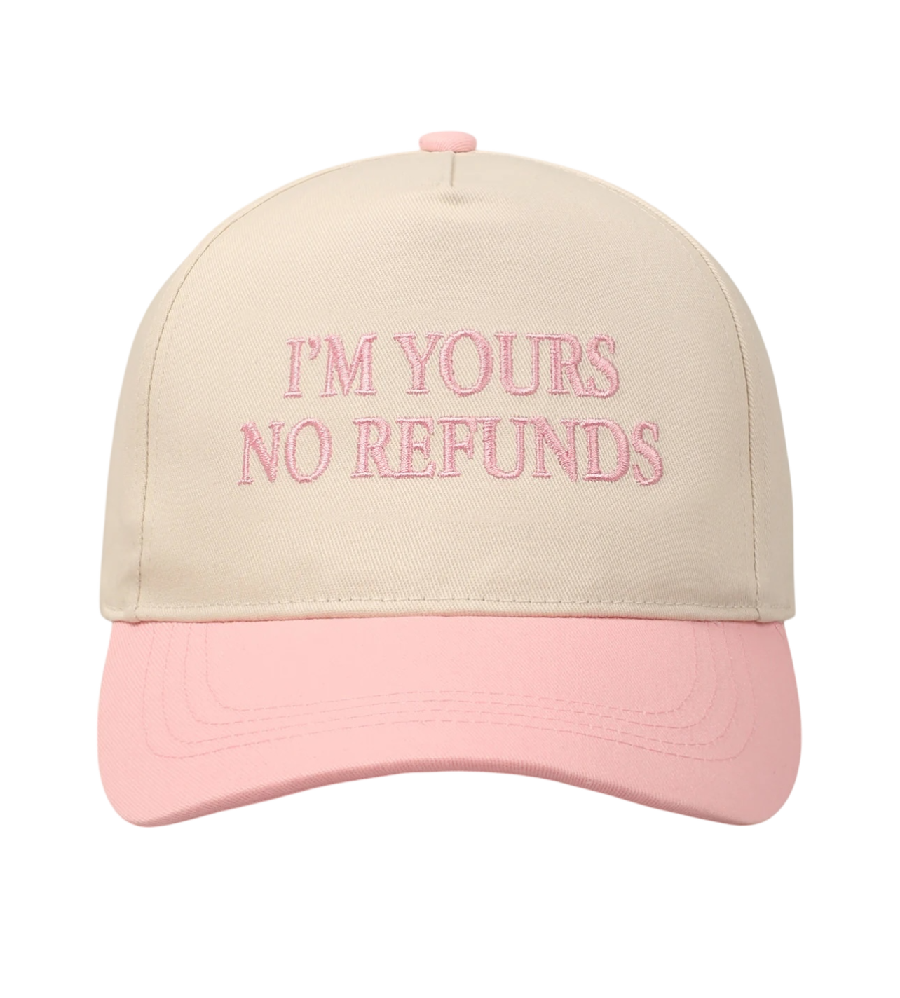 No Refunds Hat Pink
