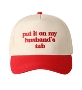 Husbands Tab Red/Cream Trucker Hat