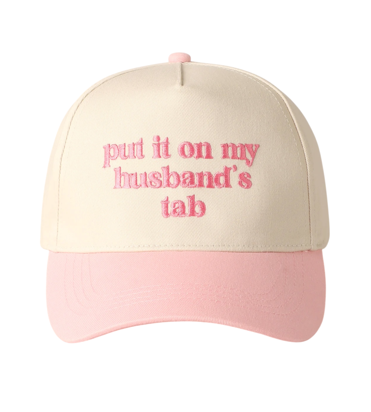 Husbands Tab Pink/Cream Trucker Hat