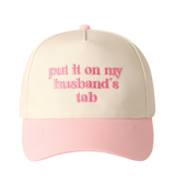 Husbands Tab Pink/Cream Trucker Hat