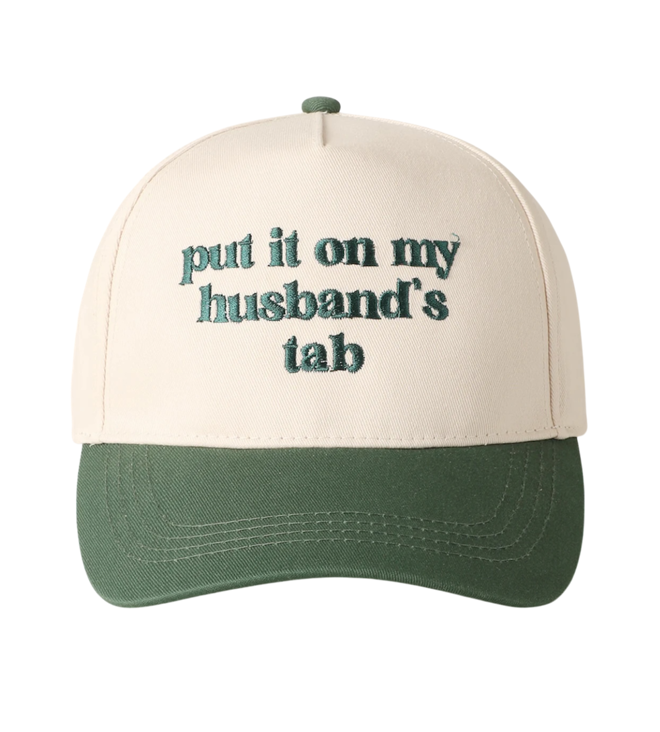 Husbands Tab Trucker Cream/Green
