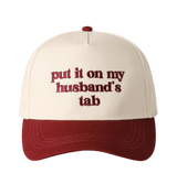 Husbands Tab Trucker Hat Burgandy