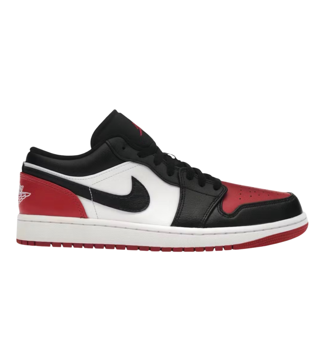 Jordan 1 Low Black/Red Toe