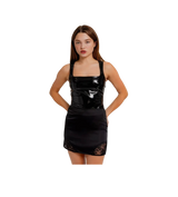 Le Lis Leather Bodysuit