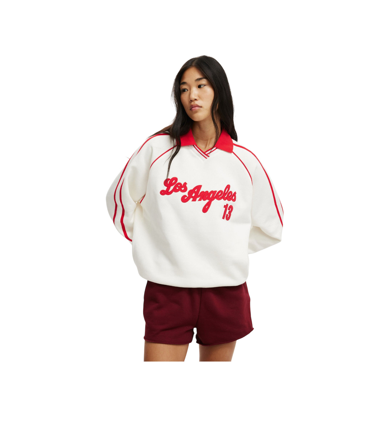 LA Crewneck Red/White