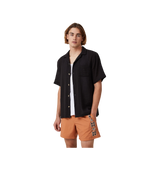 Palma Button Up Black Short Sleeve