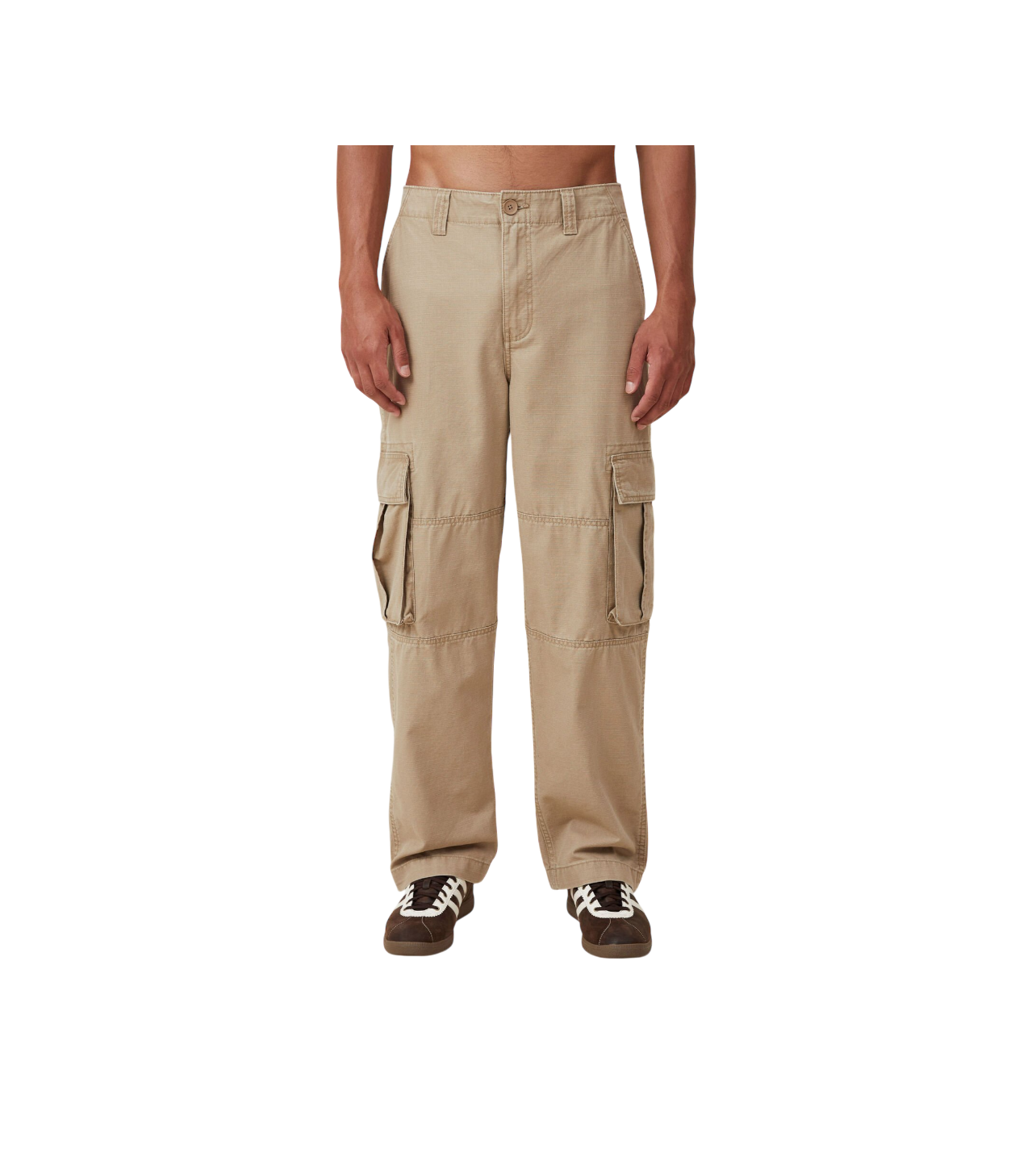 Caramel Ripstop Cargo Pants