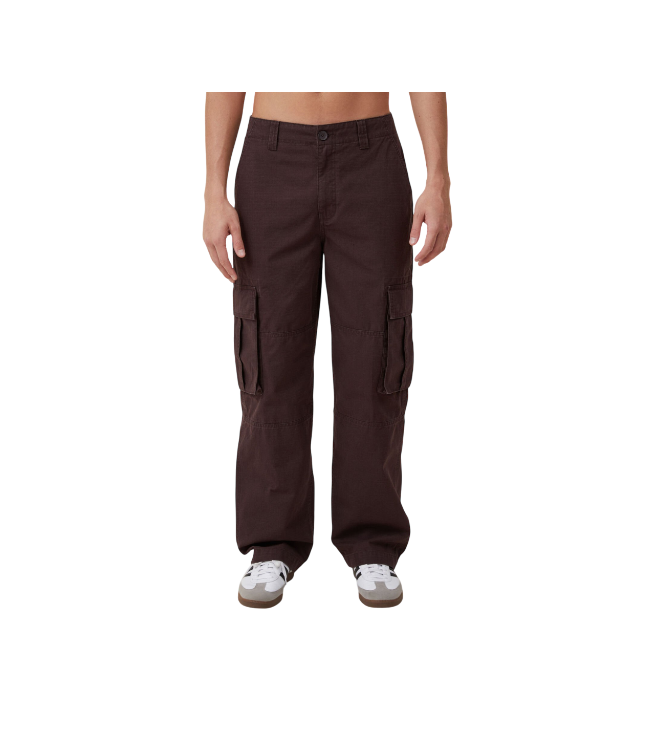 Baggy Chocolate Ripstop Cargos