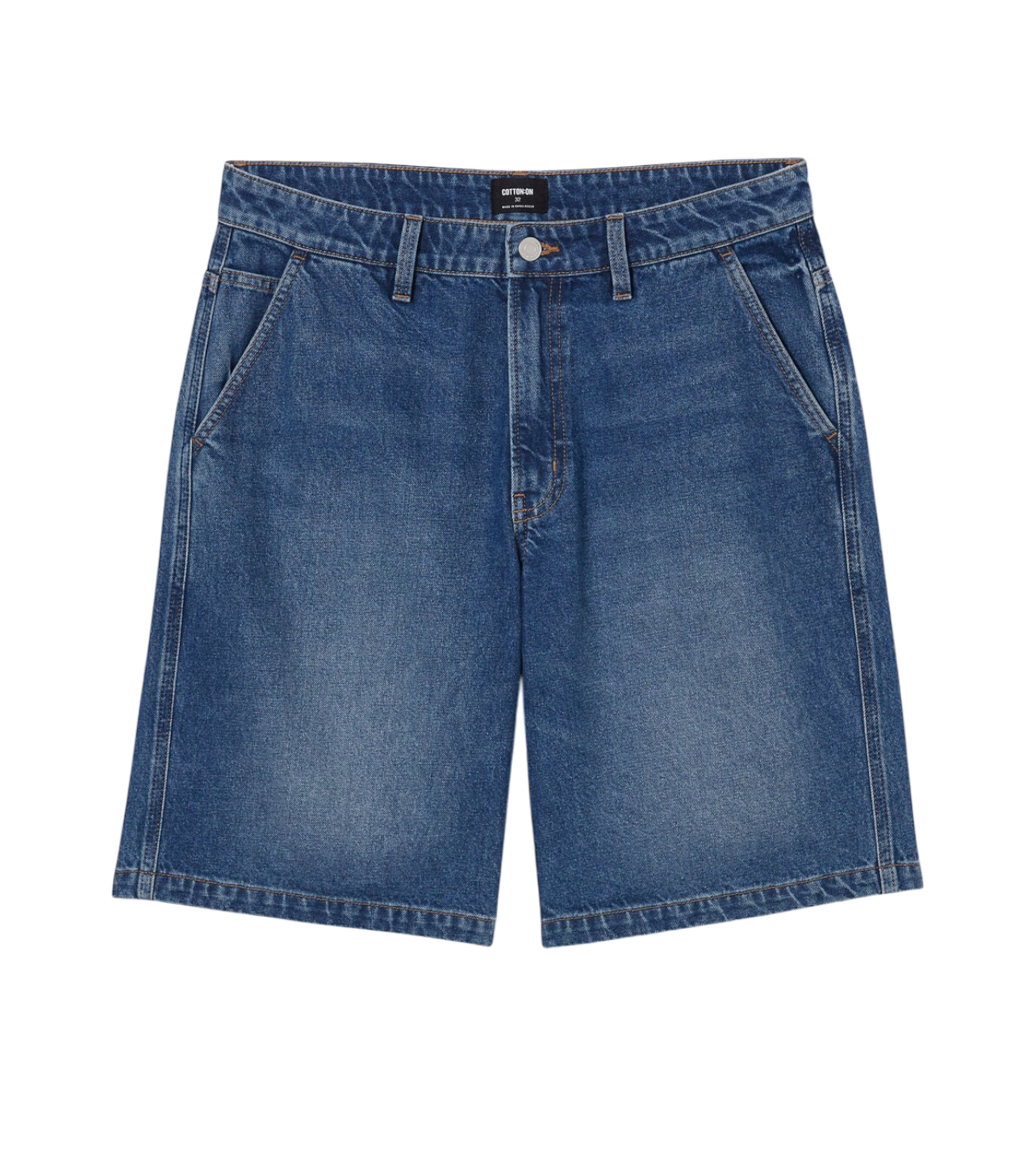 Baggy Denim Shorts Shock Blue