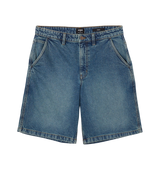 Baggy Denim Short Green Wash