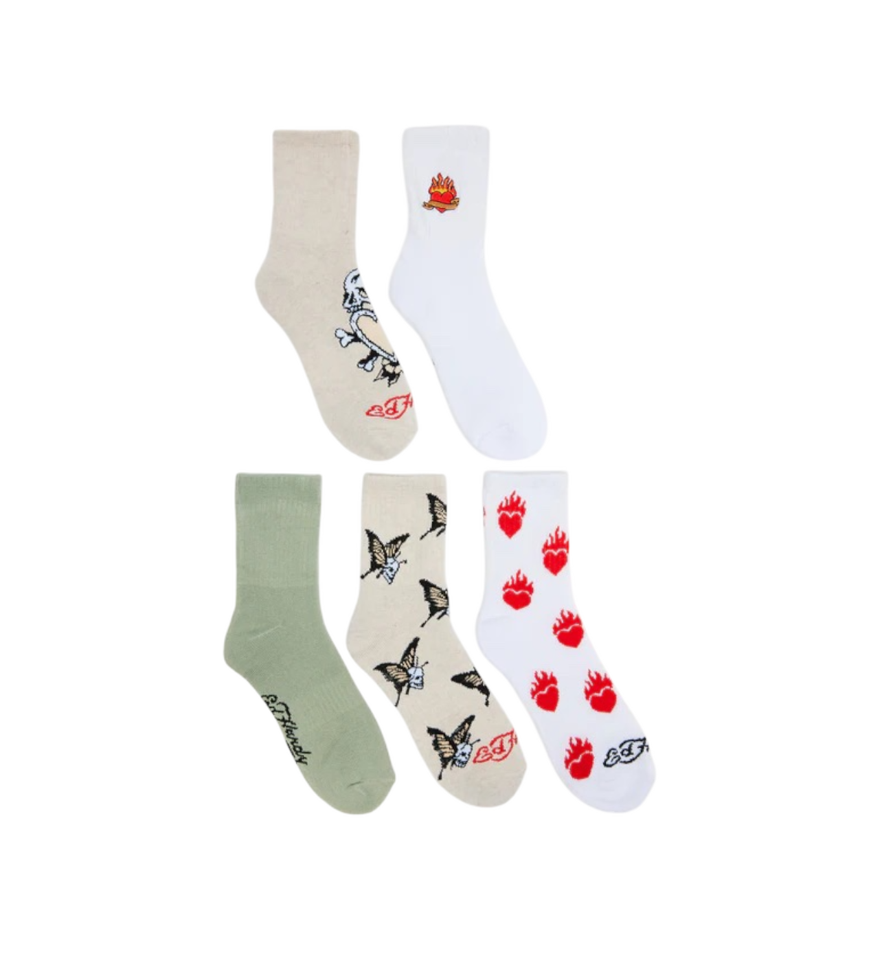 Ed Hardy Five Pack Of Socks