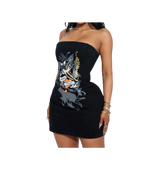 Ed Hardy Swallow Mini Dress Black