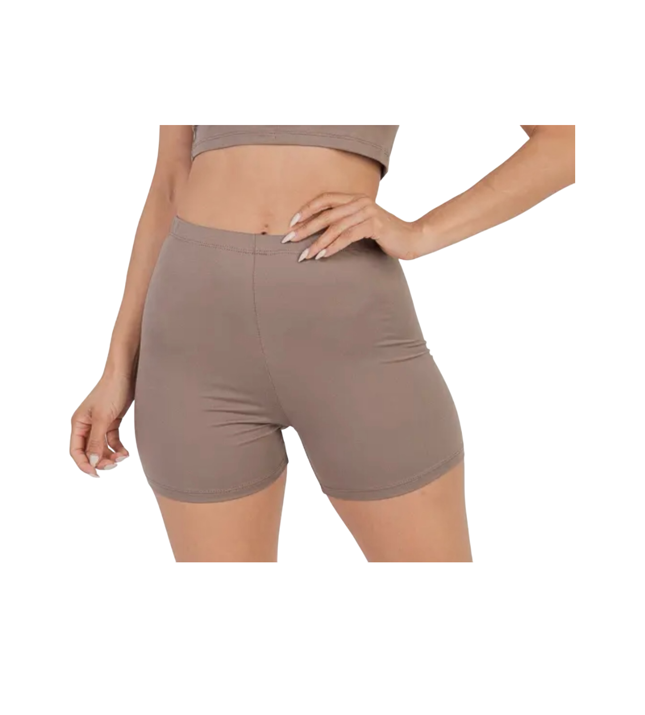Capella Taupe Biker Shorts