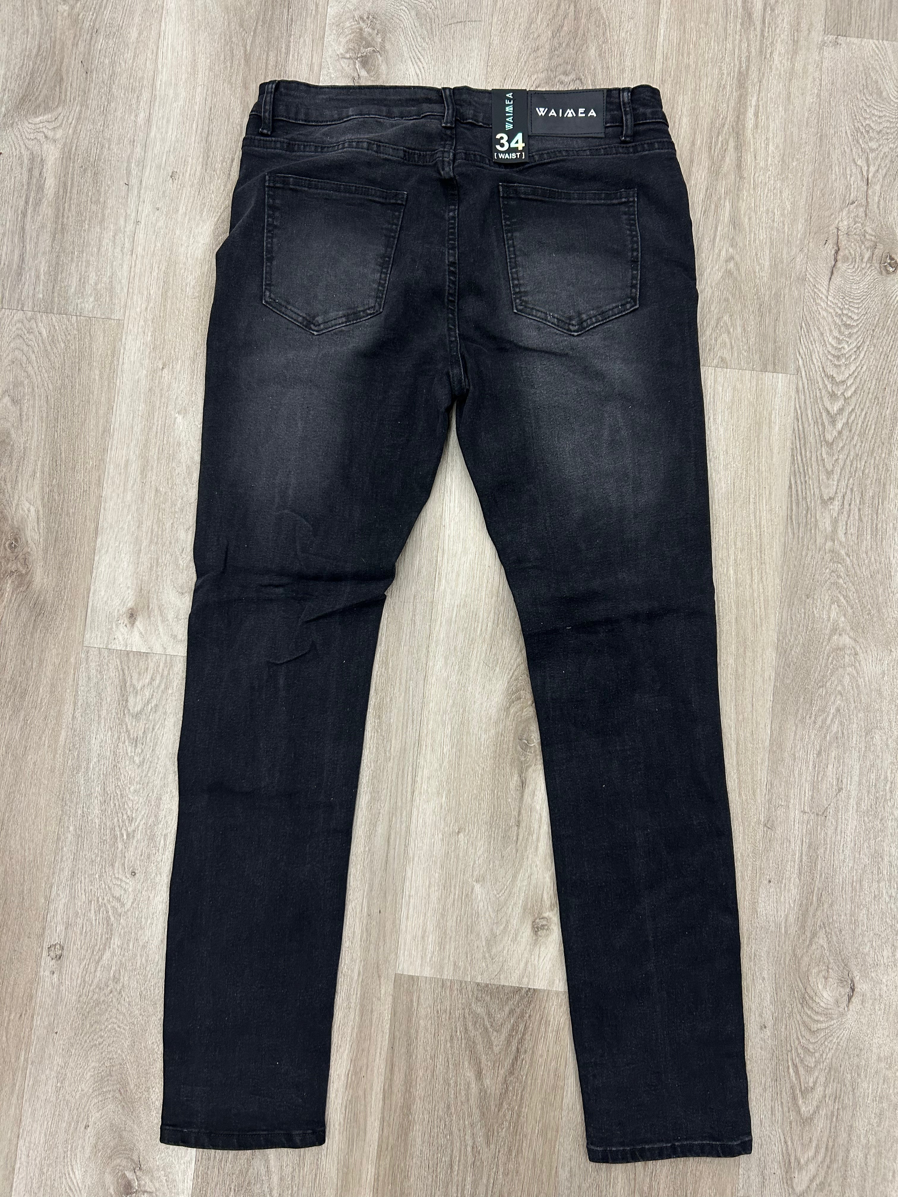 Waimea Black Bleach Wash Denim