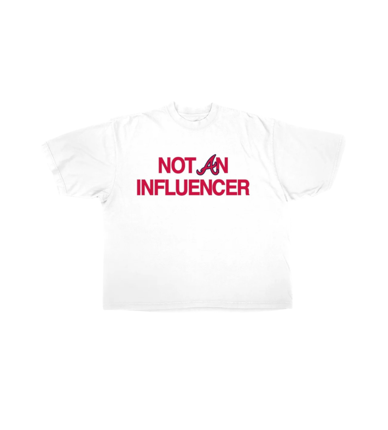 Not An Influencer White A Tee