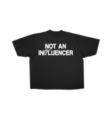 Not An Influencer Marlin Tee Black