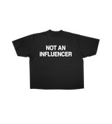 Not An Influencer Black OG Tee