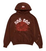 Sp5der Worldwide Pink/Brown Hoodie Small (preowned)