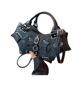 Y2K Gothic Vamp Bag Black