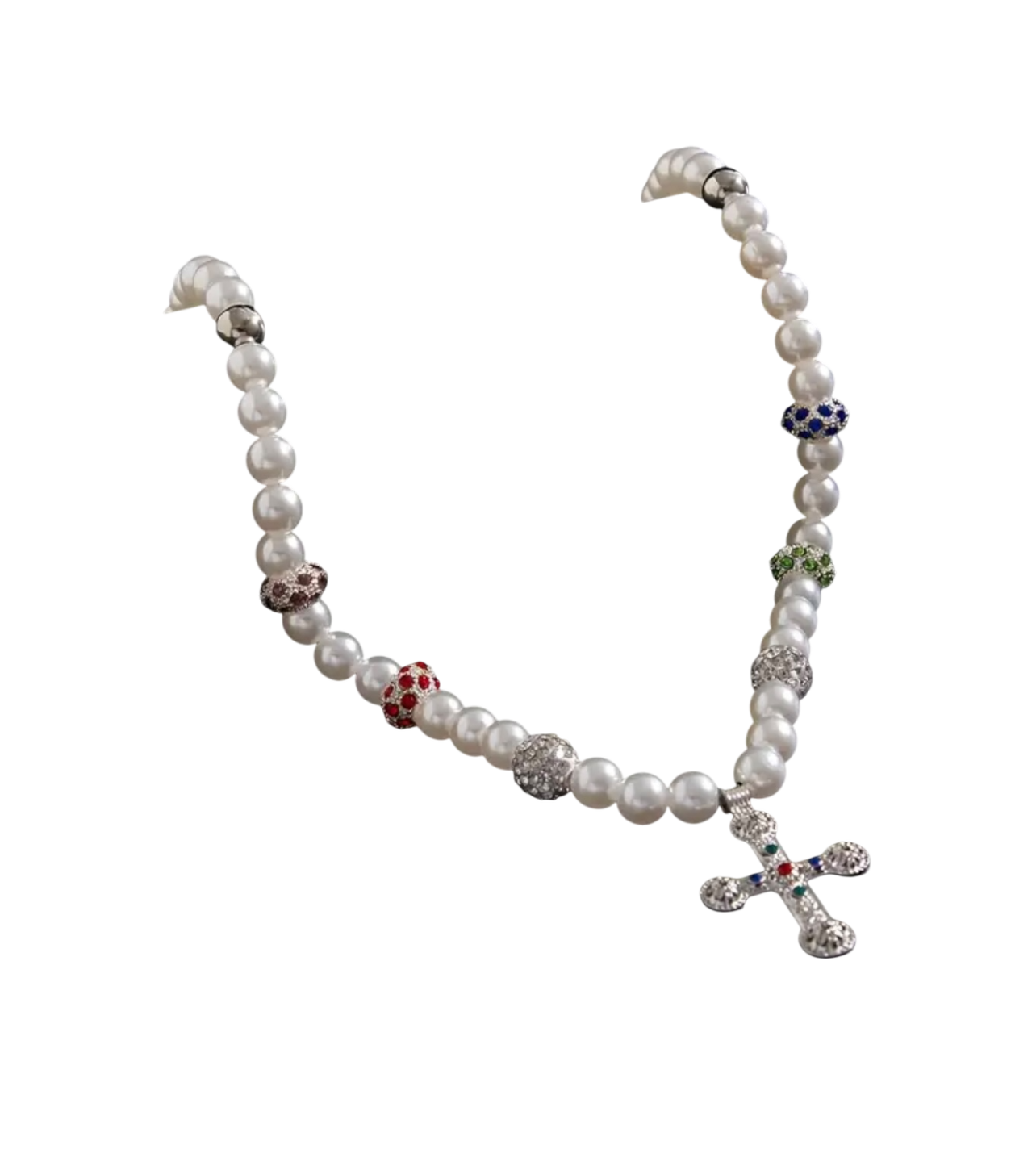 Pearl Cross Necklace