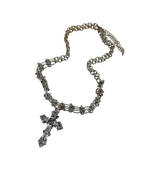 Y2K Silver Cross Necklace