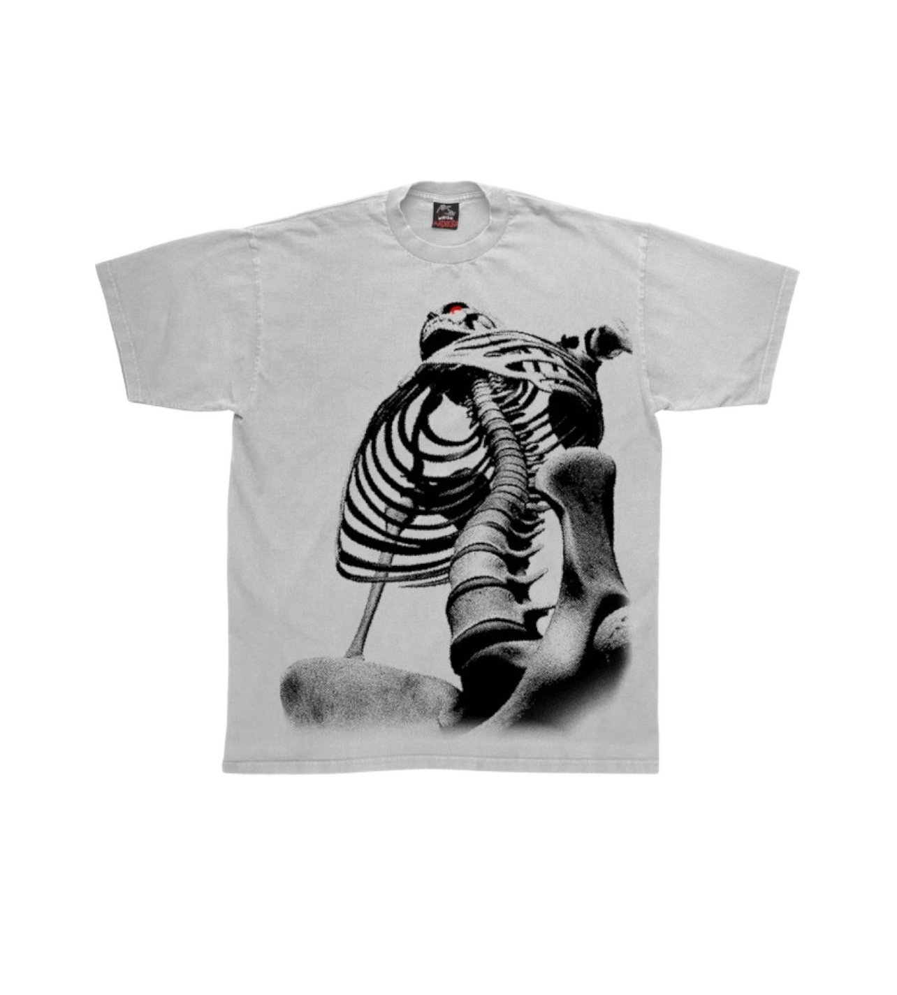 AOP Skeleton Tee White