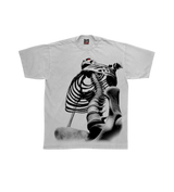 AOP Skeleton Tee White