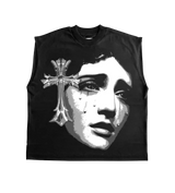 Y2K Gothic Cross Girl Cut Off