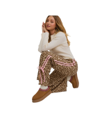 Le Lis Cheetah Bow Sweatpants
