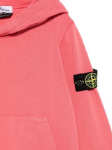 Stone Compass Patch Hoodie Guava