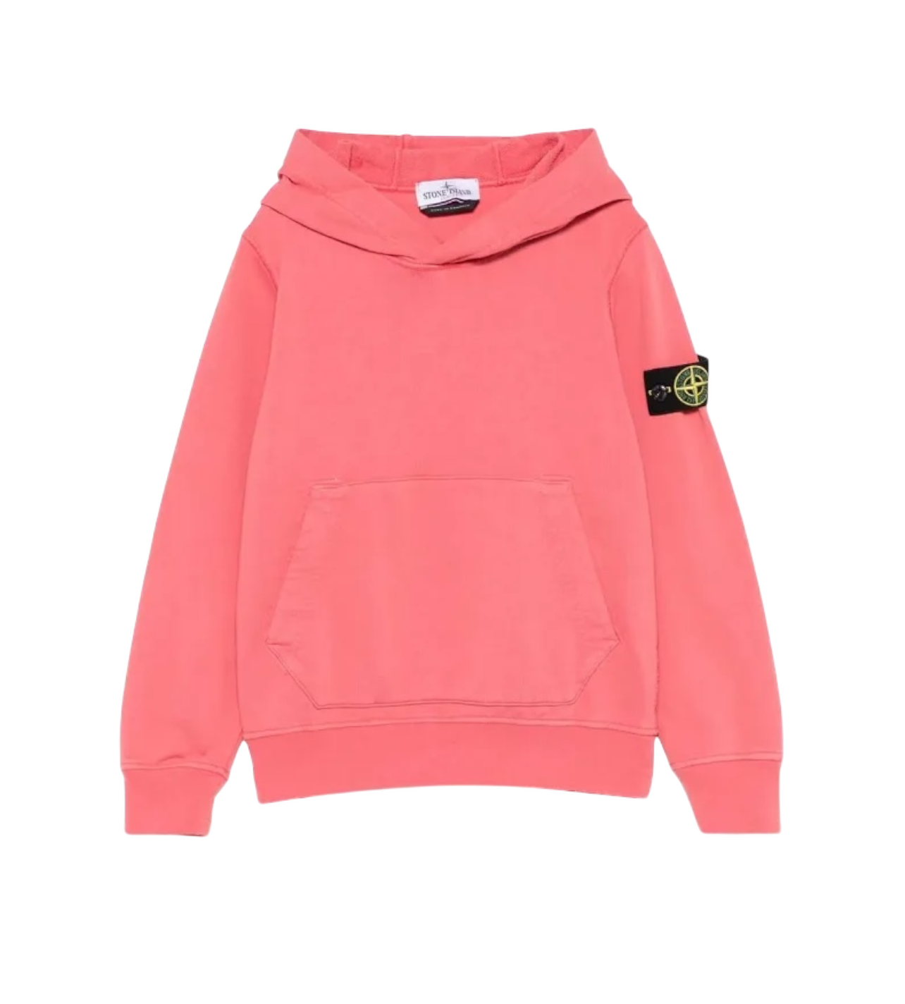 Stone Compass Patch Hoodie Guava