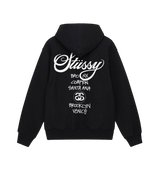 Stussy World Tour Zip Hoodie Black