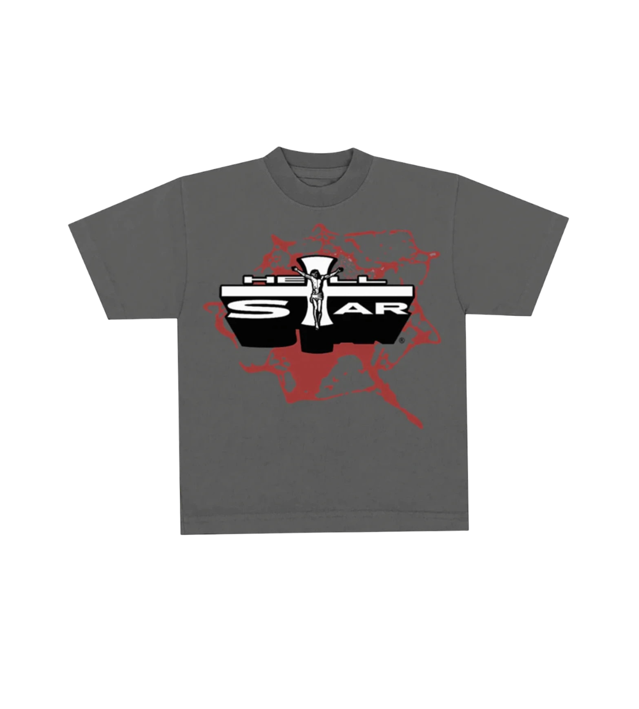 Hellstar Jesus Grey Tee