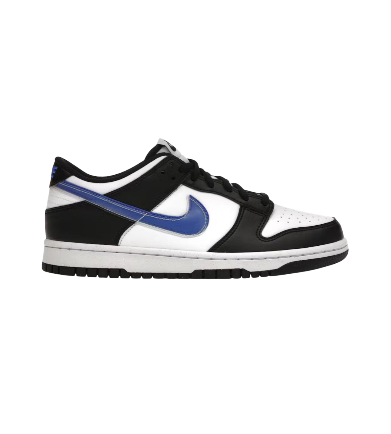 Dunk Low Black/Blue Swoosh