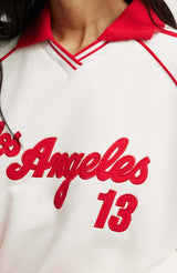 Los Angeles Sport Polo Red/White