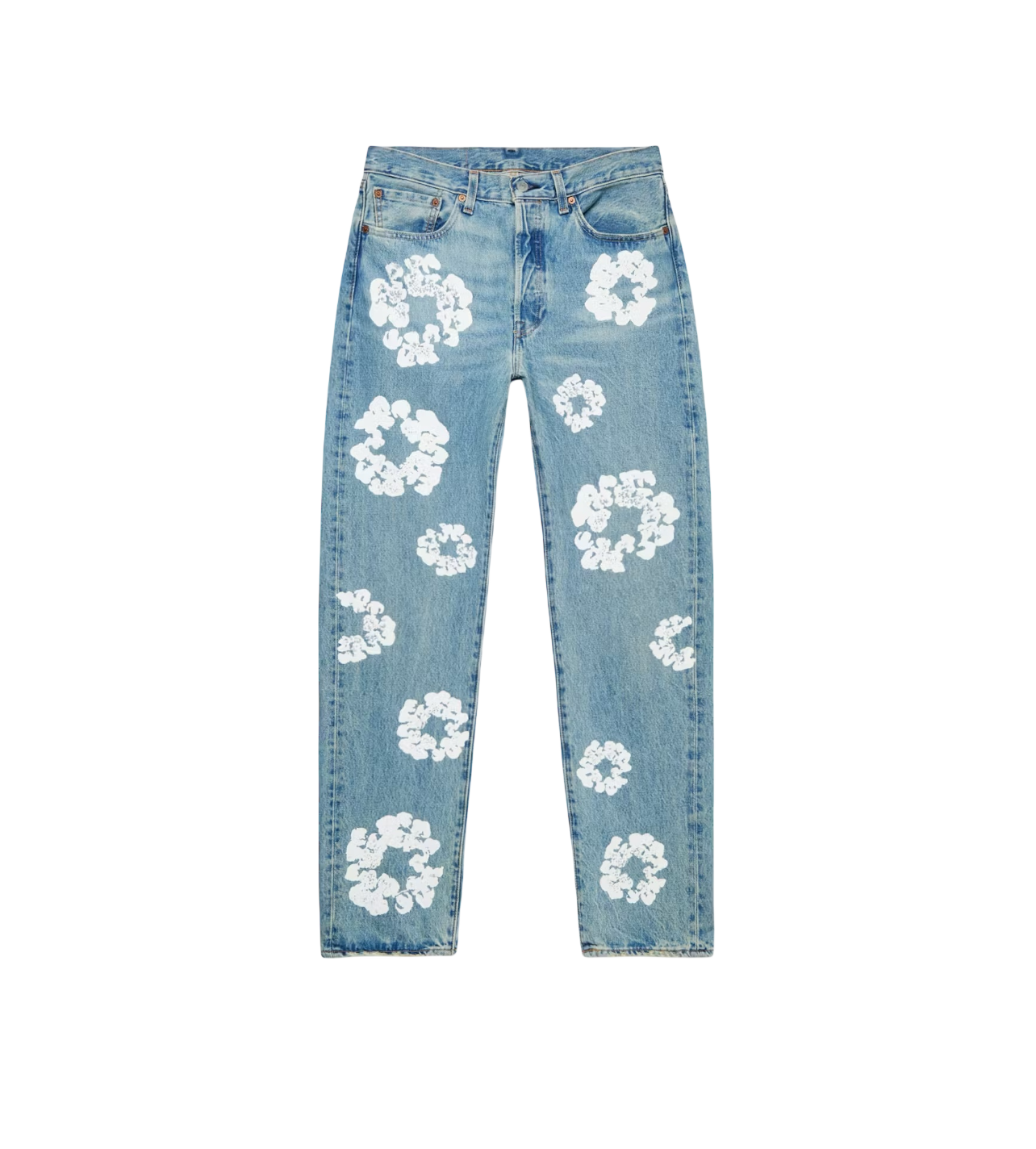 Levi’s X Denim Tears Cotton Wreath Light Wash Jeans