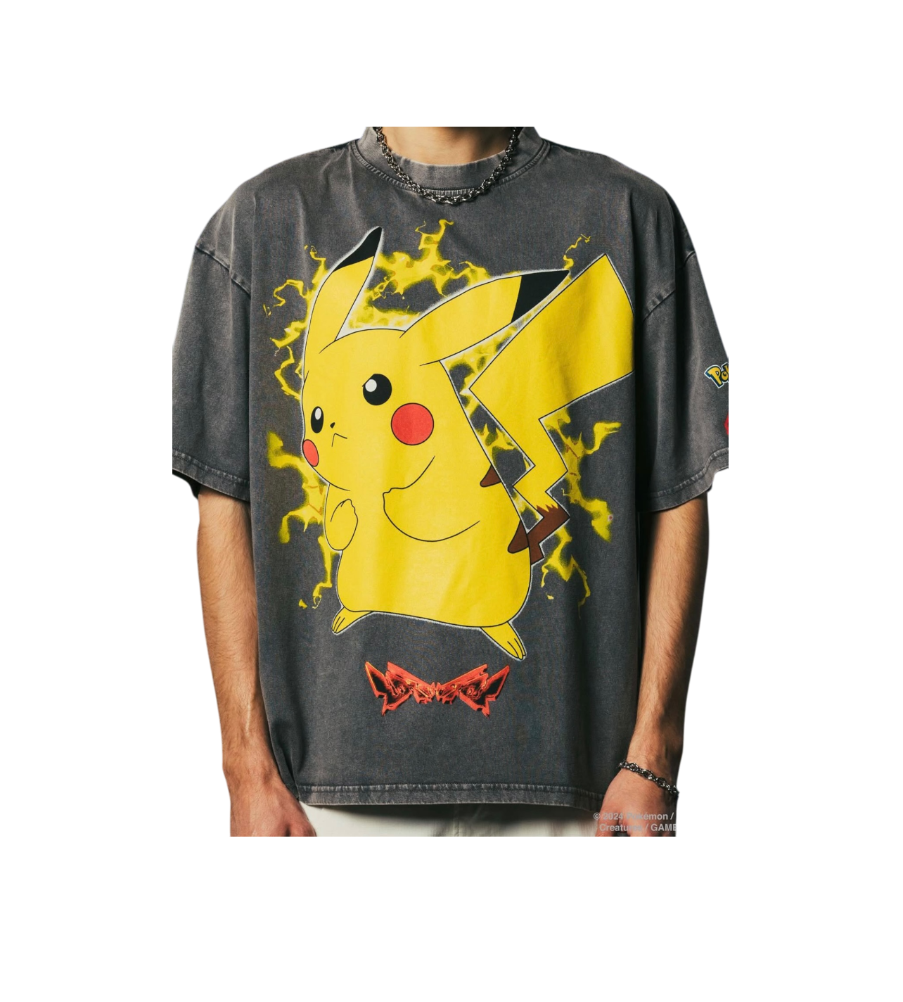 Loiter X Pokémon Pika Tee Vintage Wash