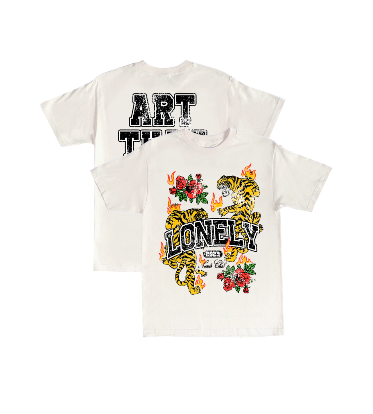 Lonley Hearts Art Kills Tiger Tee