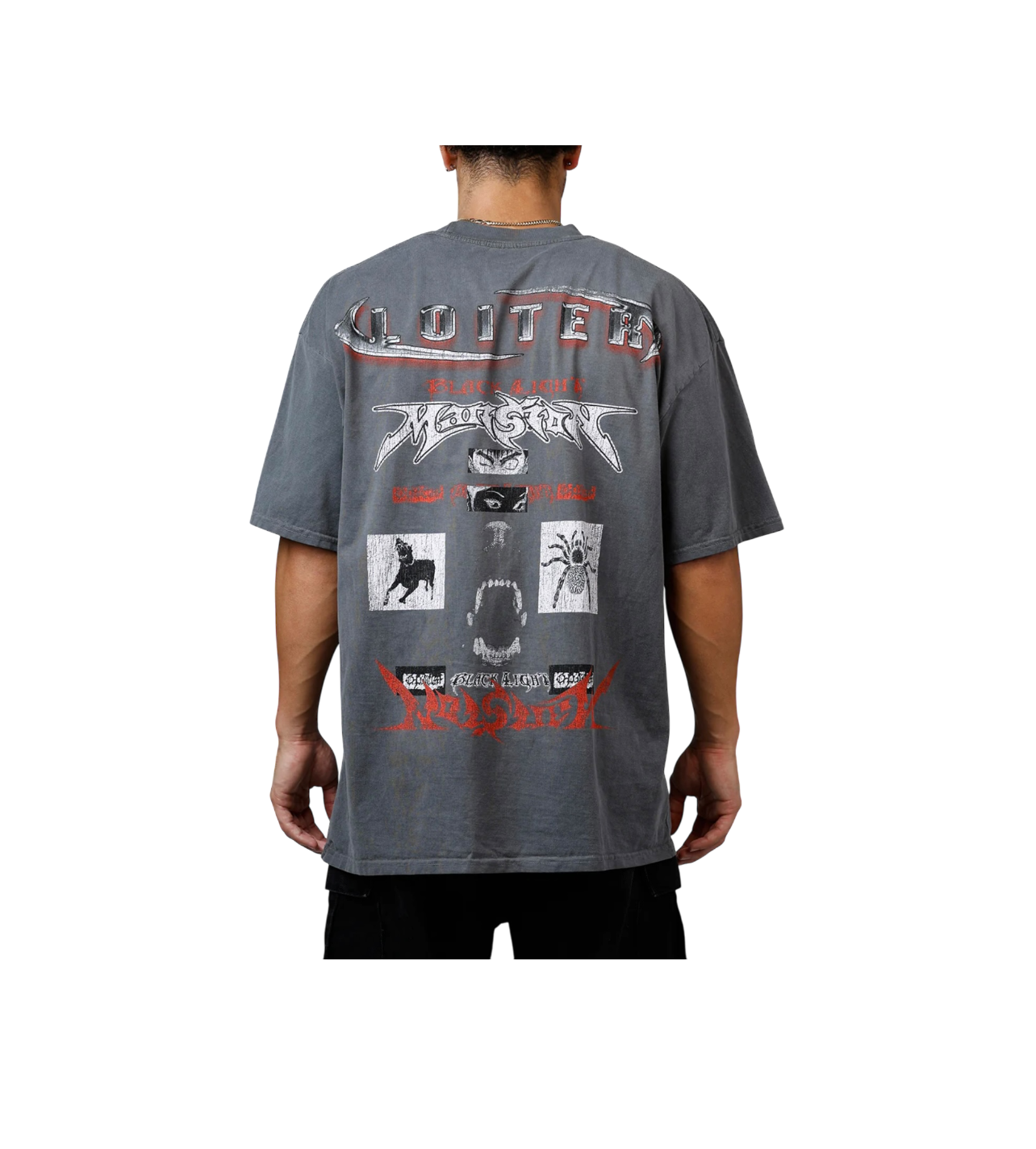 Loiter K-9 Collar Tee Grey Wash