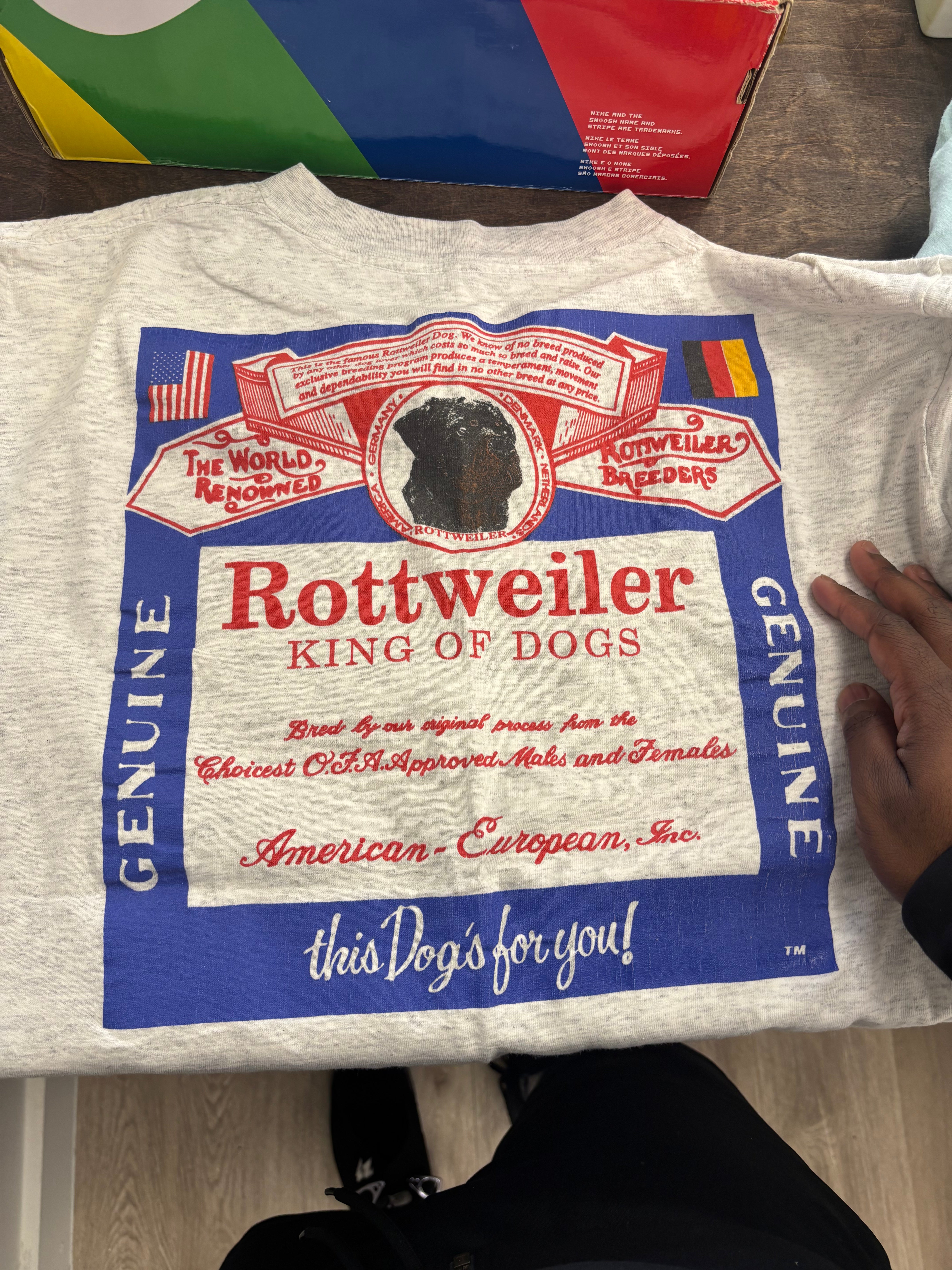 Vintage Rottweiler King Of Dogs Tee XL (SC 7867)