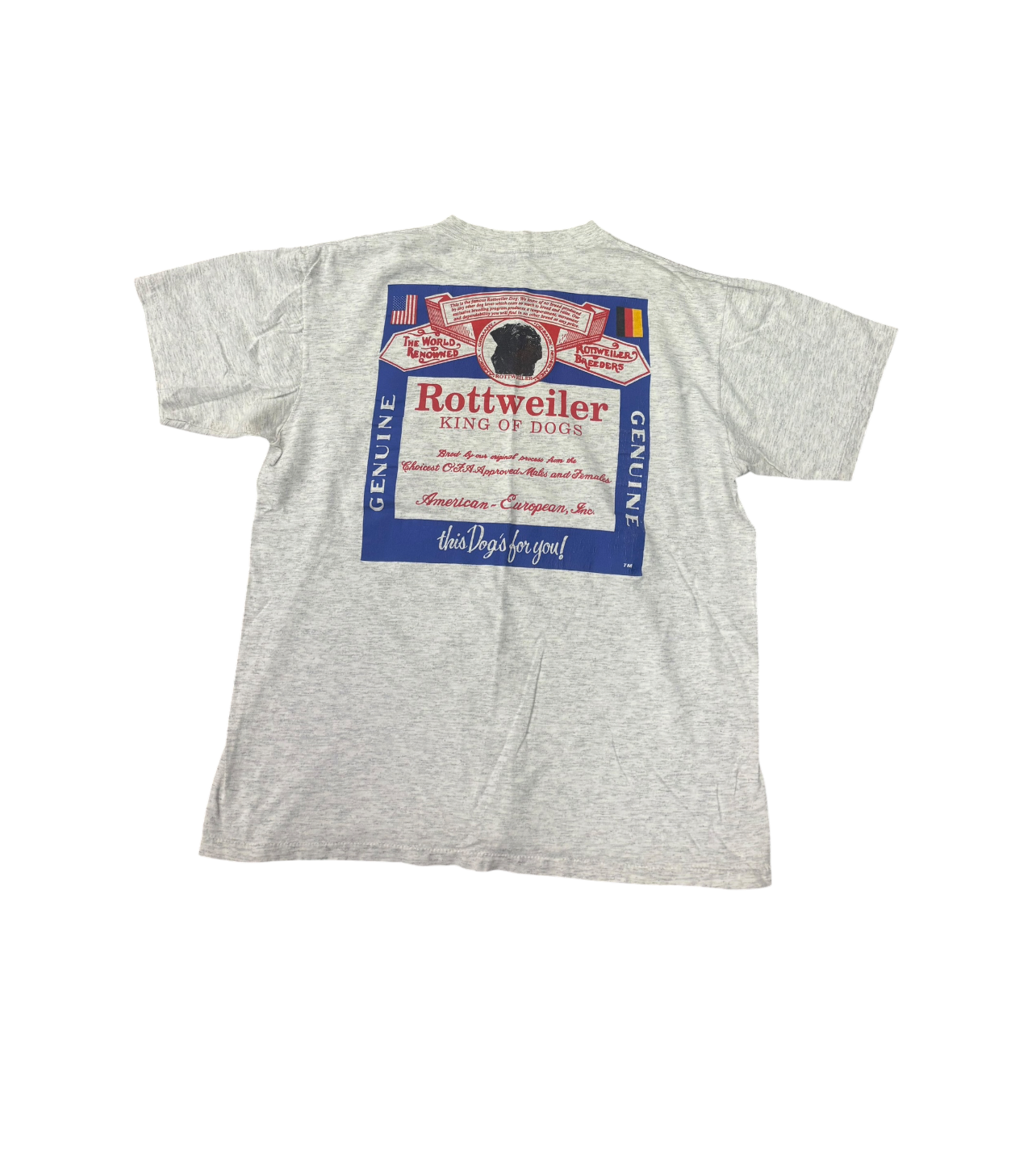 Vintage Rottweiler King Of Dogs Tee XL (SC 7867)