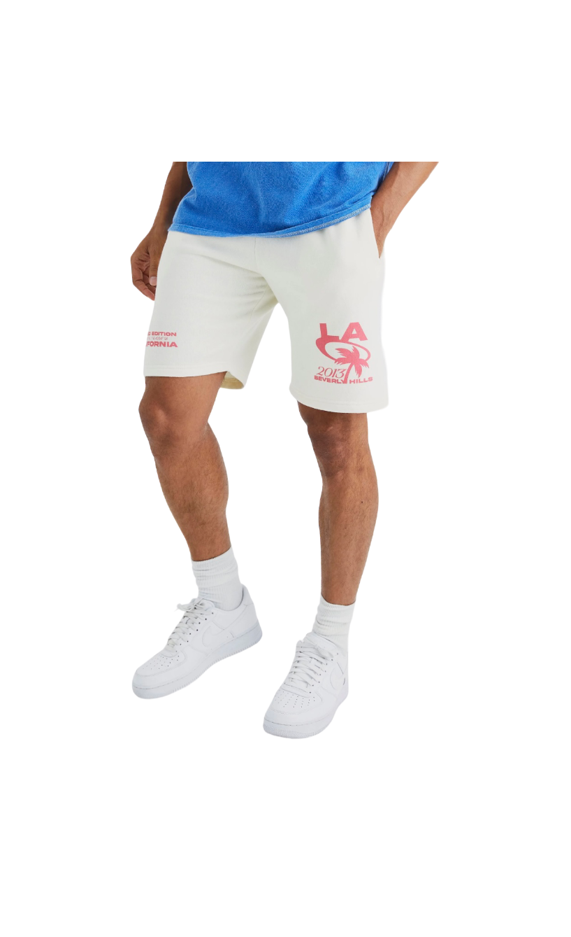 LA Beverly Hills Cream Shorts