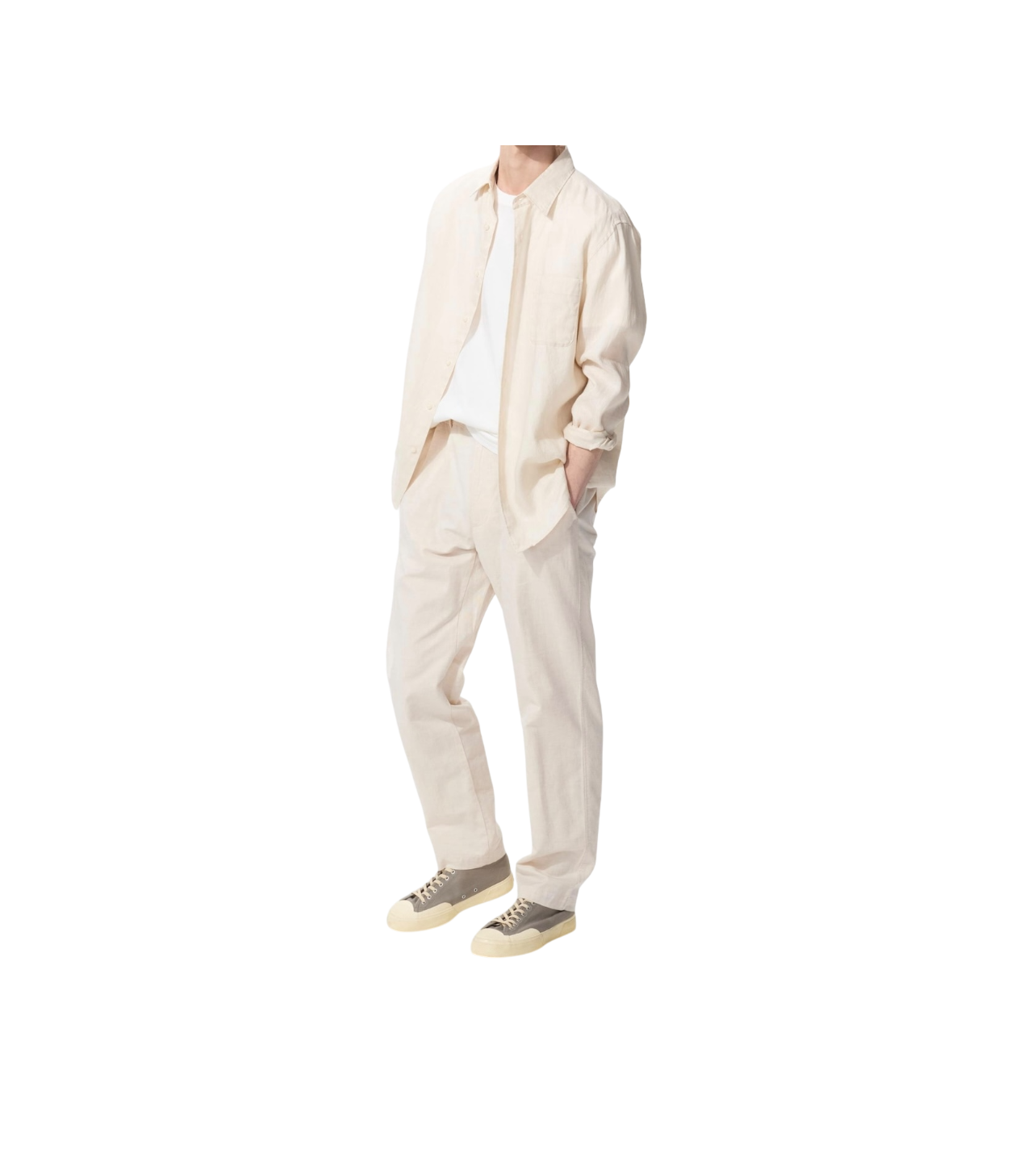 Uni Linen Blend Relaxed Pants