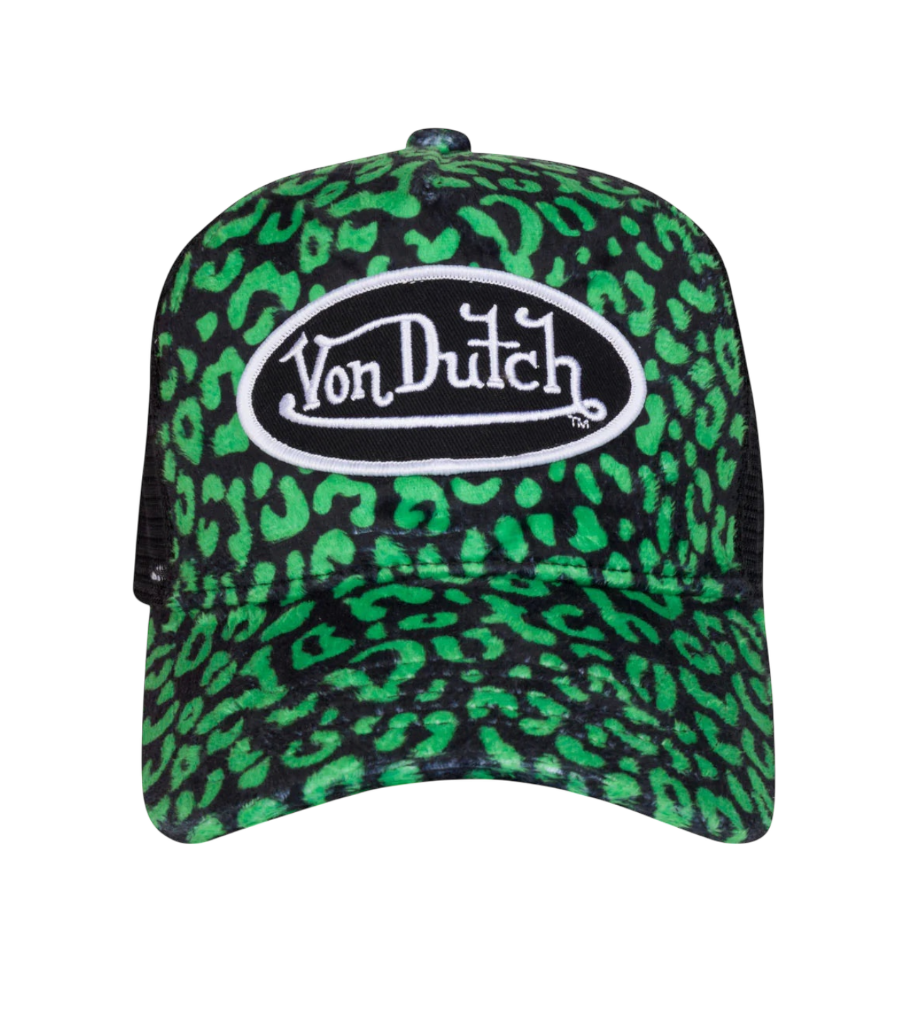 Von Dutch Dennis Leopoard Green Hat